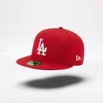59Fifty Fitted Los Angeles Dodgers Cap – White on Scarlet Red