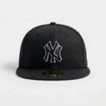 59Fifty Fitted New York Yankees Cap - Metallic Outline on Black - Billede 2