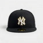 59Fifty Fitted New York Yankees Cap - White-Yellow on Black - Billede 2