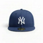 59Fifty Fitted New York Yankees Cap - White on Navy - Billede 2
