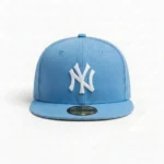 59Fifty Fitted New York Yankees – White on Sky Blue - Billede 2