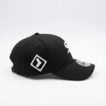 9Forty Chicago White Sox Cap Sock Side Patch - White on Black - Billede 3