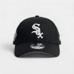 9Forty Chicago White Sox Cap Sock Side Patch - White on Black - Billede 2